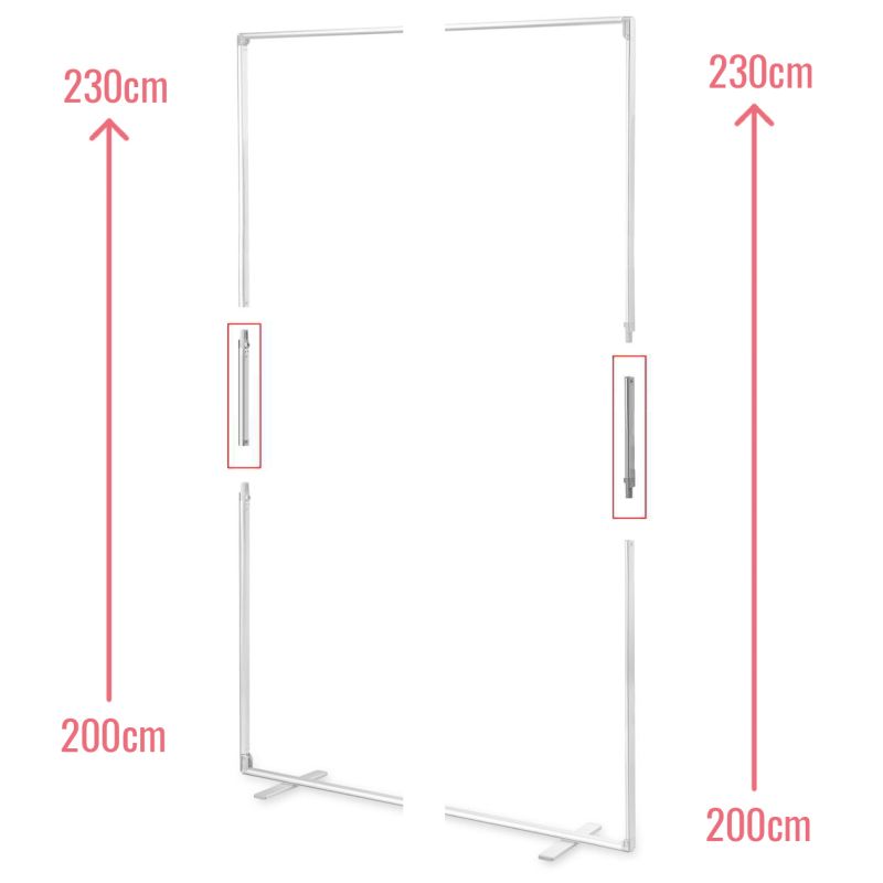 MEGA SEG-Rahmensystem Verlängerung um 530cm